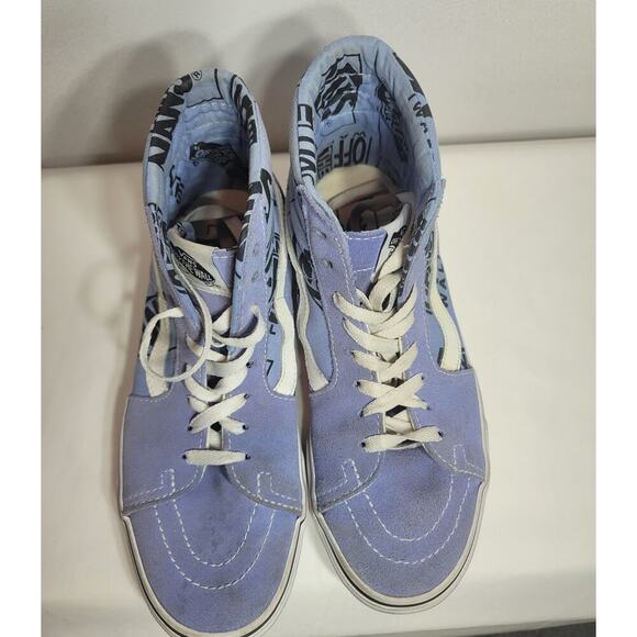 Unisex Vans Sk8-Hi Logo Mix Lavender Ankle High Sneaker Mens 6.5 Womens 8 - Picture 6 of 7